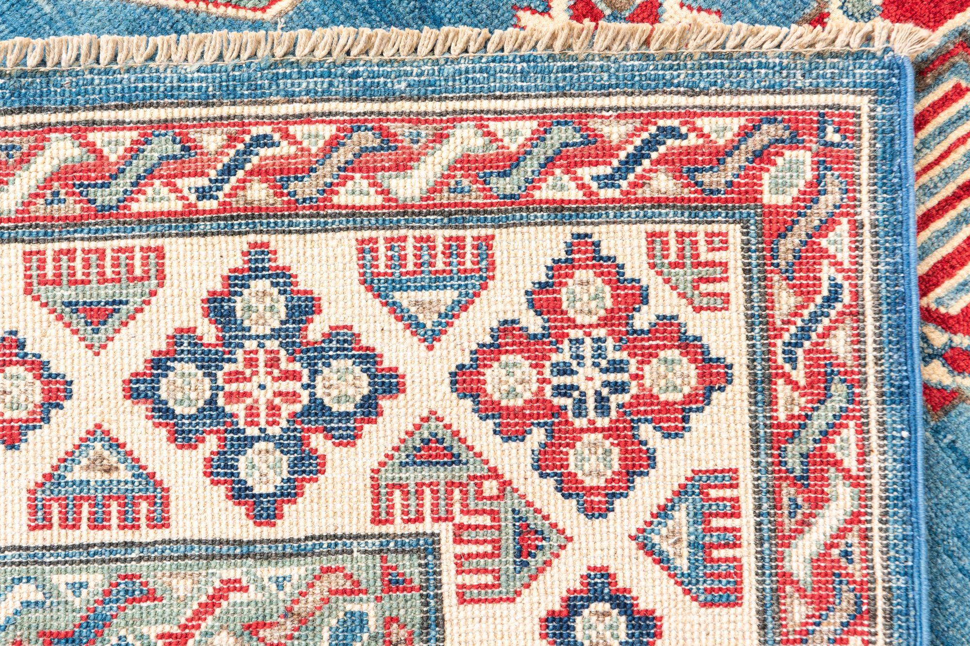 6' 1 x 8' 6 Hand Knotted Kazak Rug