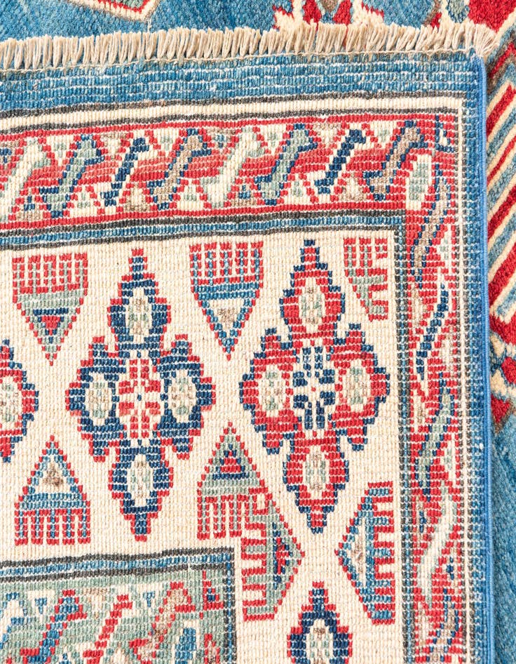 Detail image of 6' 1 x 8' 6  Hand Knotted Kazak Rug