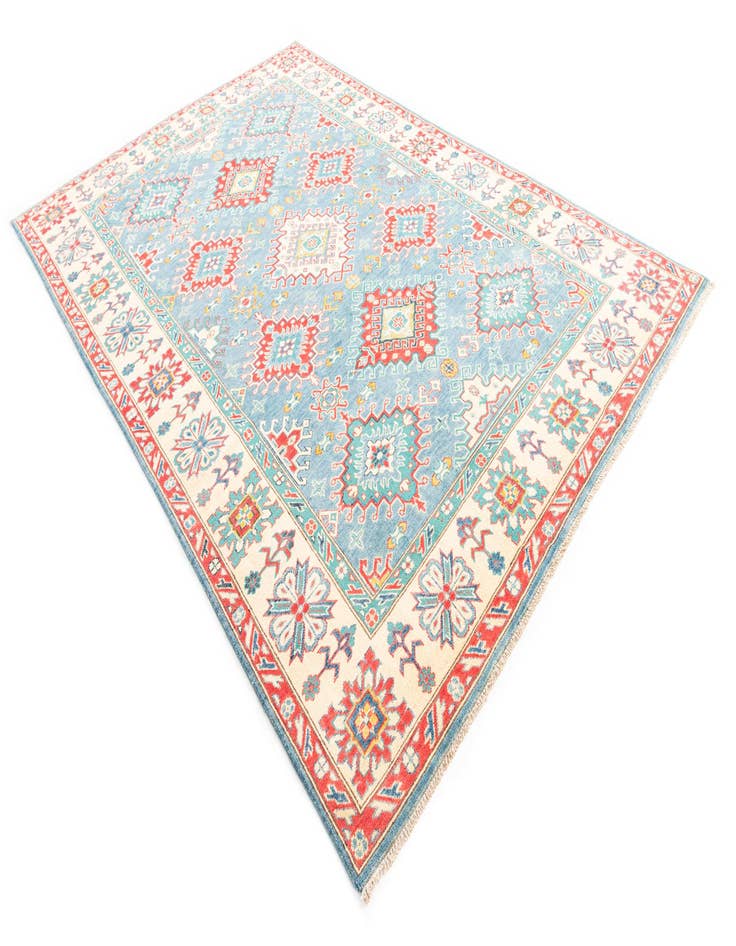 Detail image of 6' 8 x 10' Hand Knotted Kazak Rug