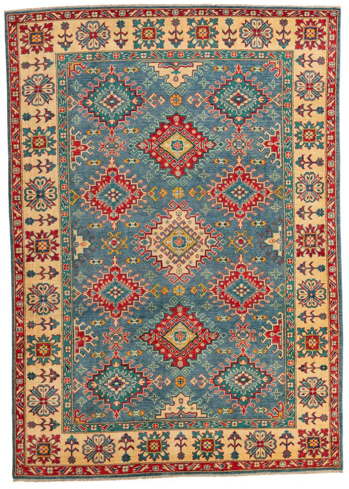 6' 8 x 10' Hand Knotted Kazak Rug