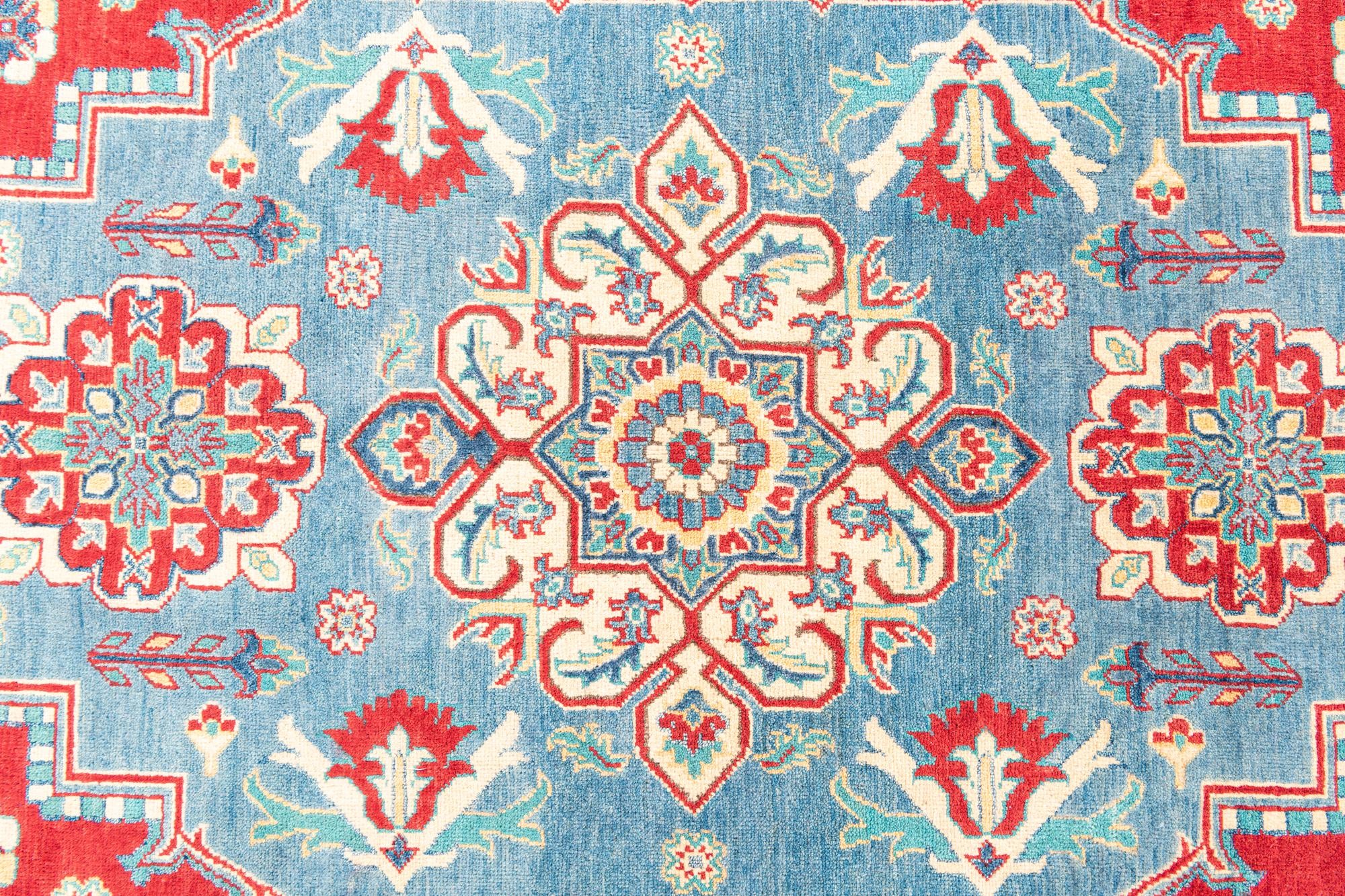 6' 8 x 9' 9 Hand Knotted Kazak Rug