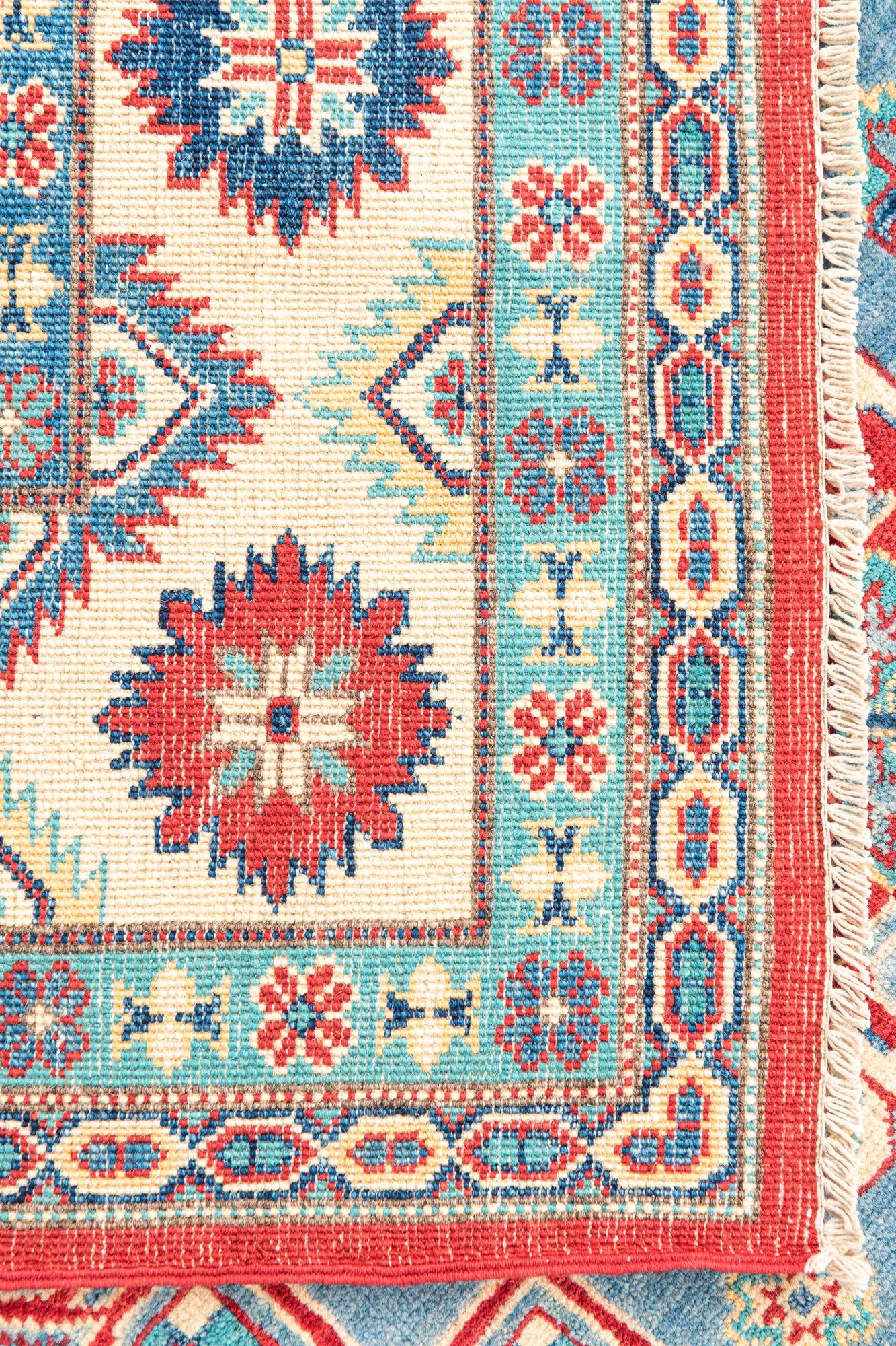 6' 8 x 9' 9 Hand Knotted Kazak Rug
