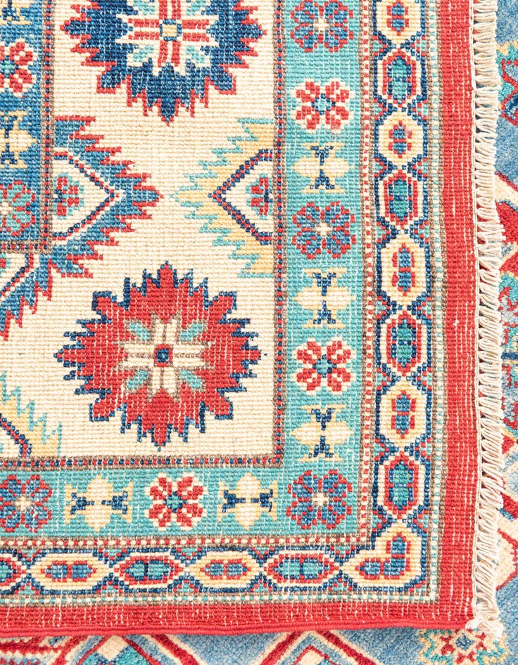Detail image of 6' 8 x 9' 9  Hand Knotted Kazak Rug