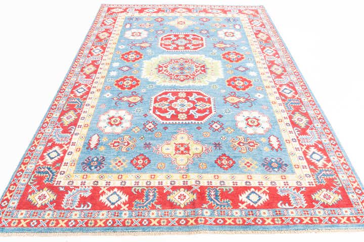 5' 10 x 8' 7 Hand Knotted Kazak Rug