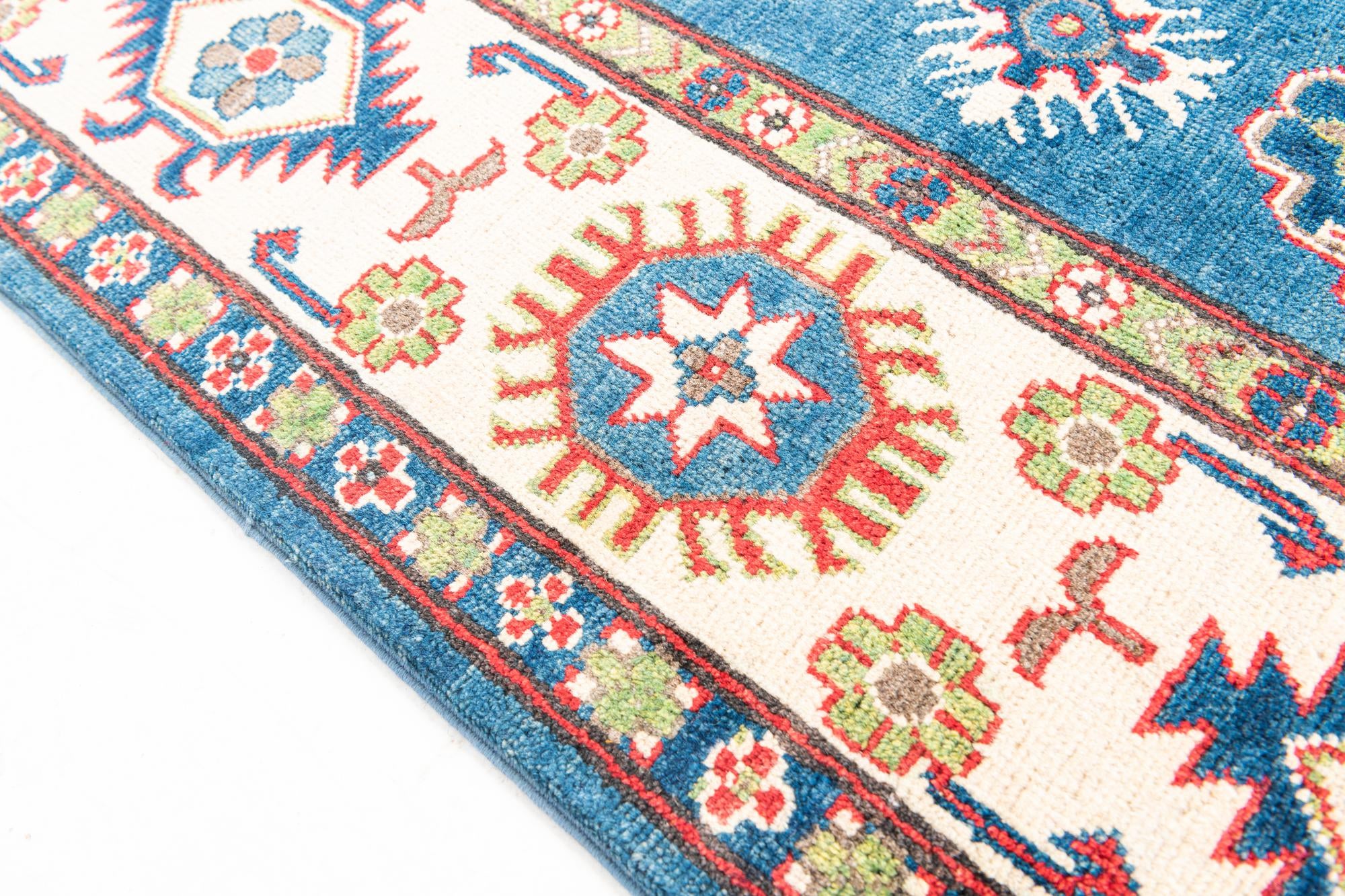 185cm x 275cm anudado a mano Kazak Alfombra