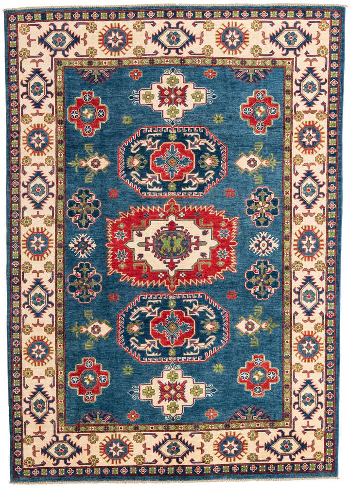 6' 1 x 9' Hand Knotted Kazak Rug