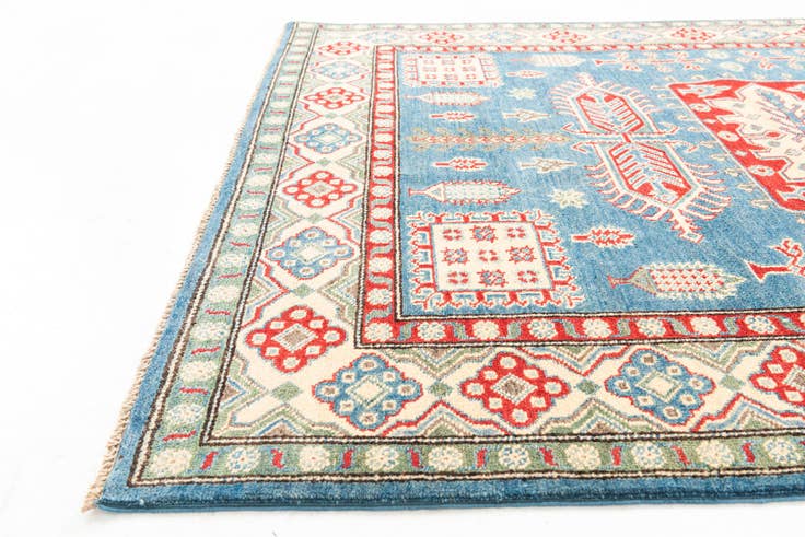 Detail image of 4' 10 x 6' 9 Hand Knotted Kazak Rug