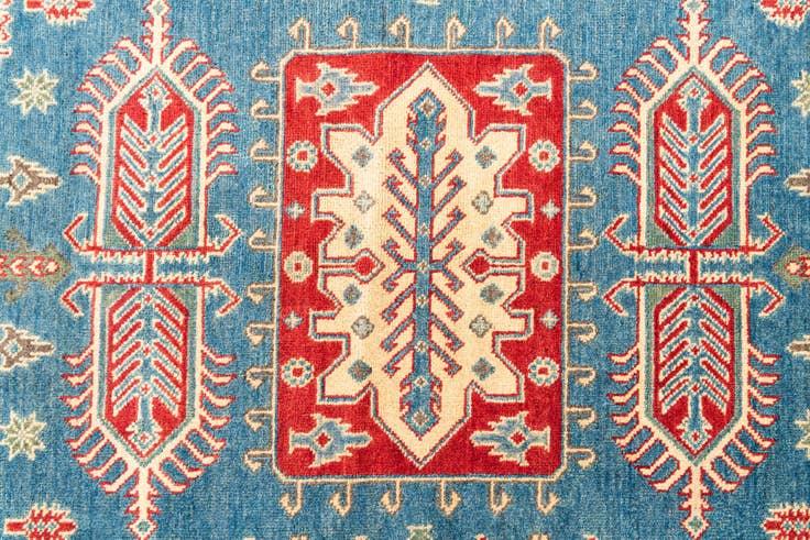 Detail image of 4' 10 x 6' 9 Hand Knotted Kazak Rug