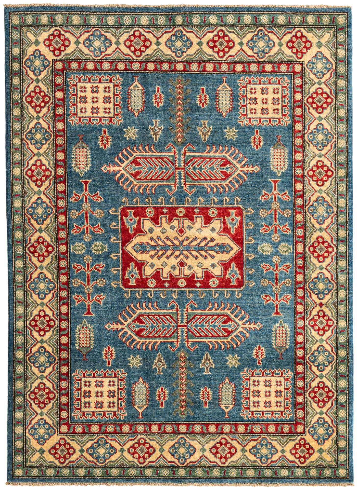 4' 10 x 6' 9 Hand Knotted Kazak Rug