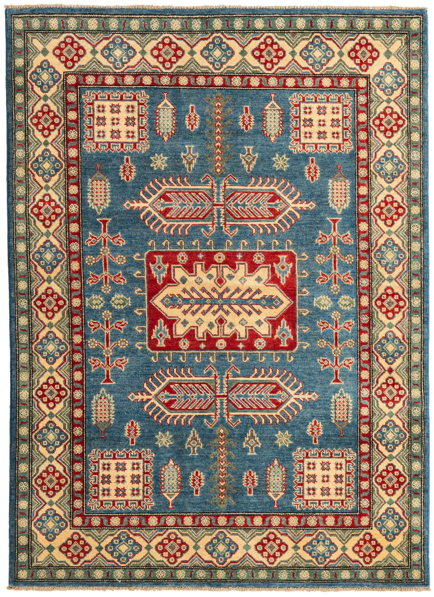 4' 10 x 6' 9 Hand Knotted Kazak Rug