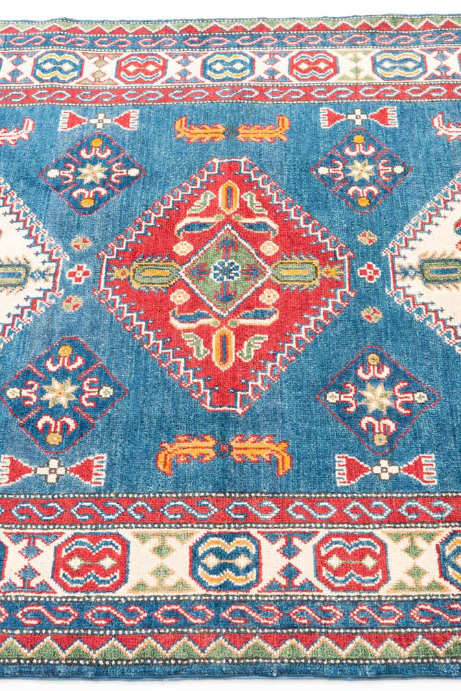 4' 1 x 6' 2 Hand Knotted Kazak Rug