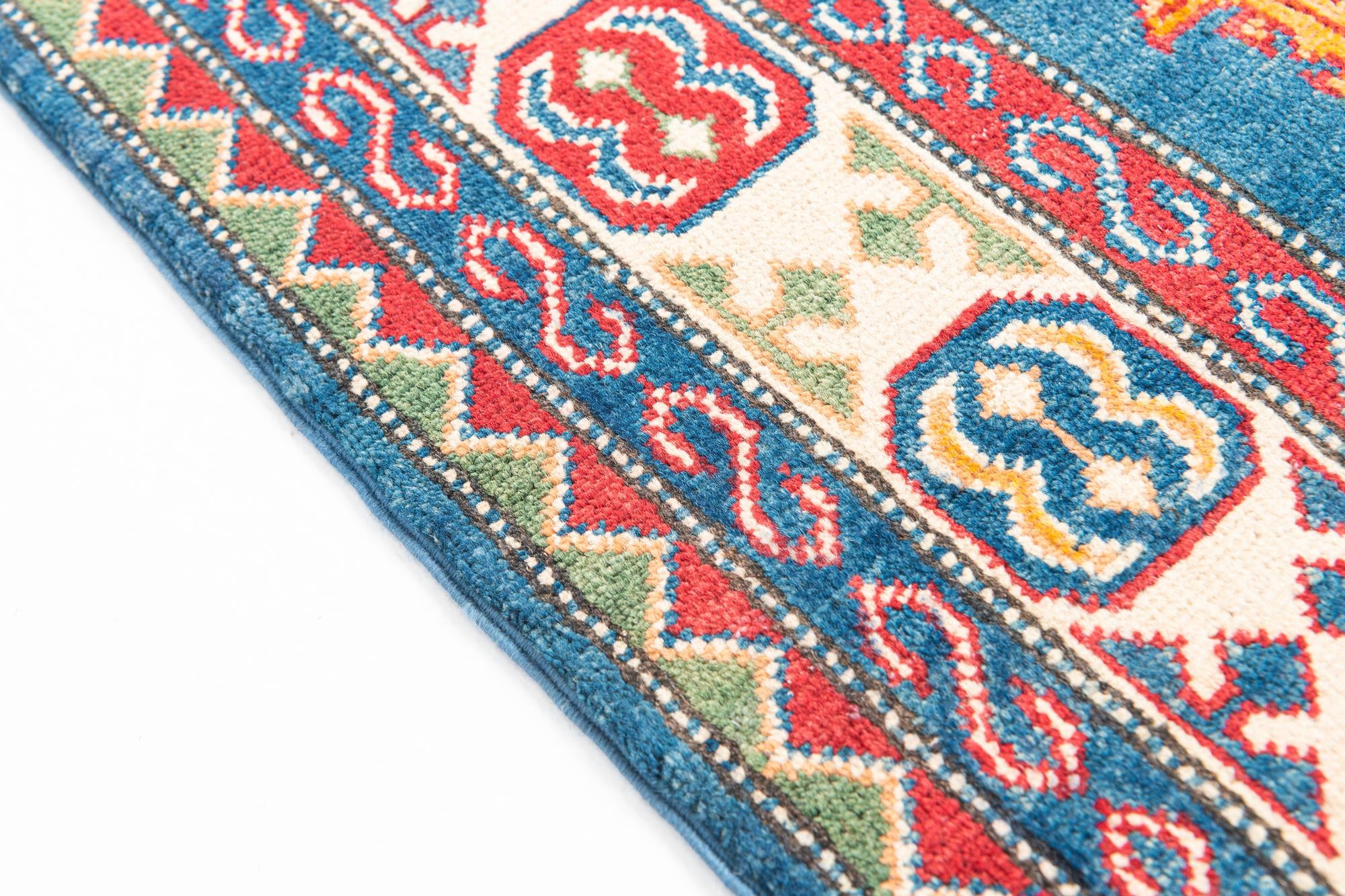 4' 1 x 6' 2 Hand Knotted Kazak Rug