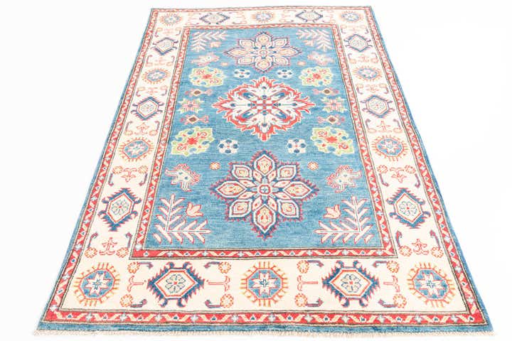 4' 1 x 6' 6 Hand Knotted Kazak Rug