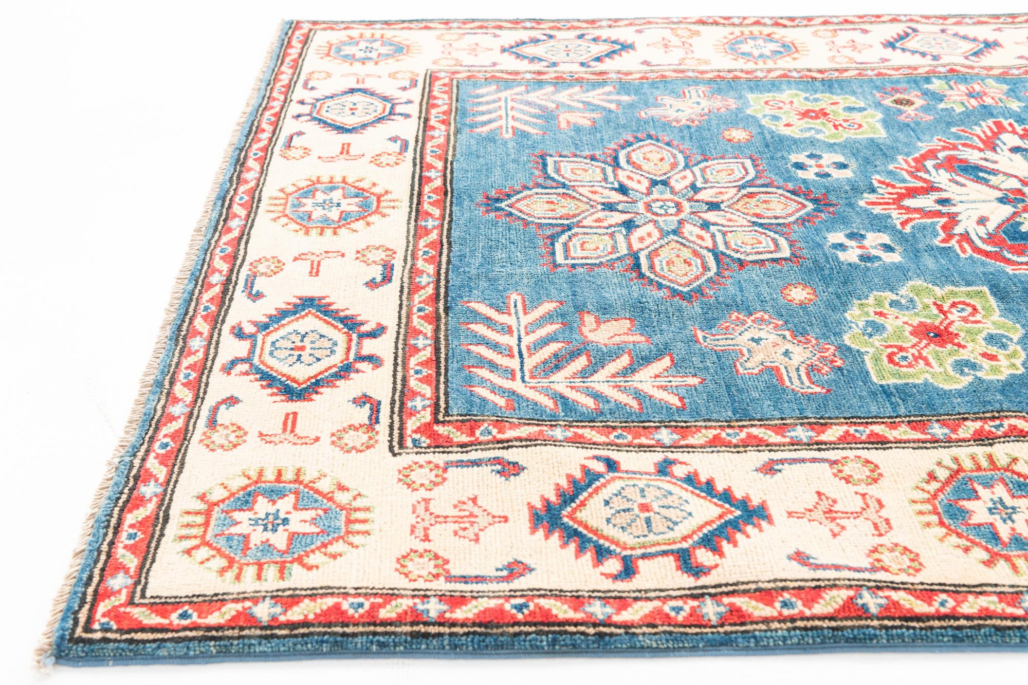 4' 1 x 6' 6 Hand Knotted Kazak Rug