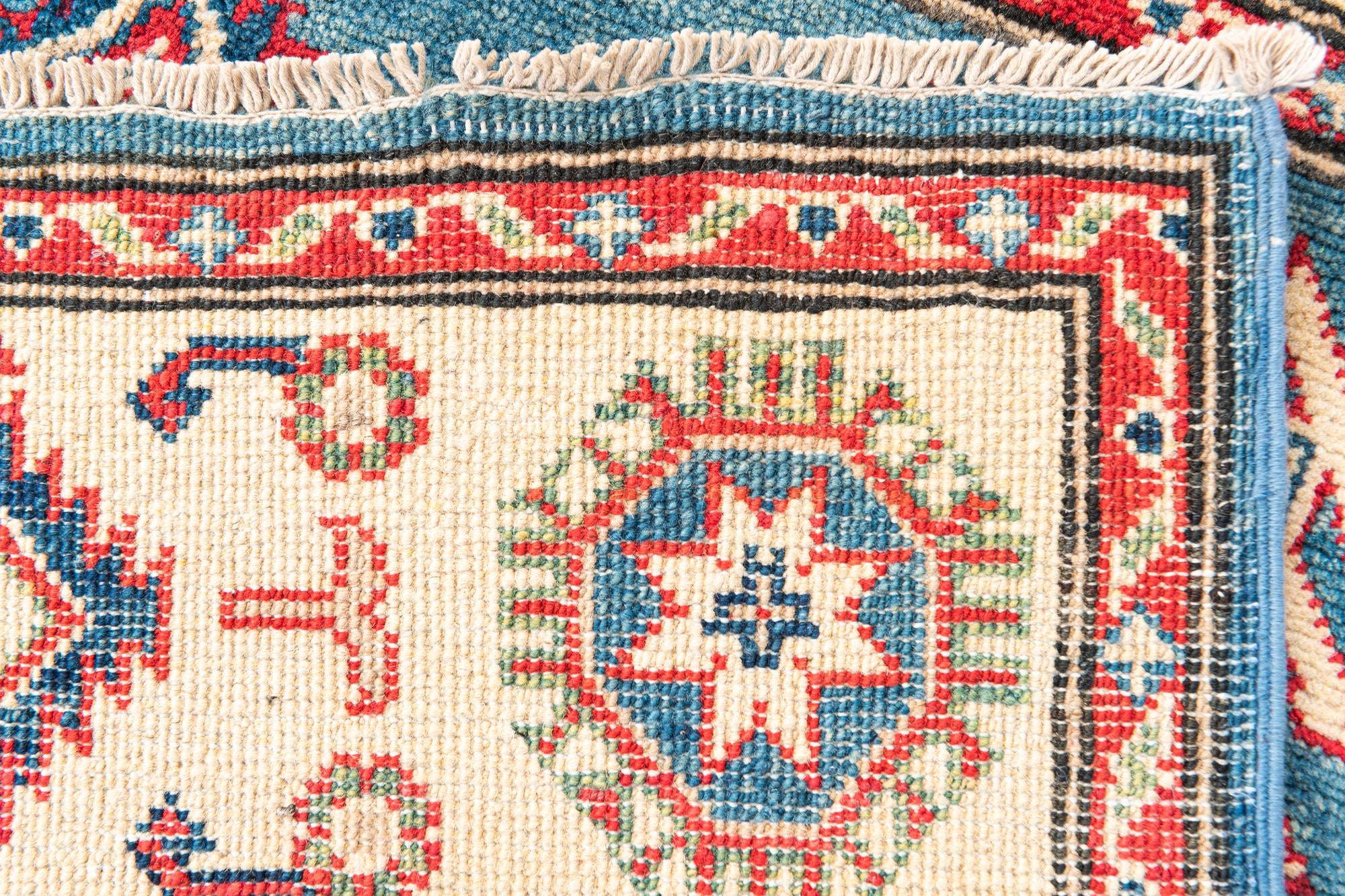 4' 1 x 6' 6 Hand Knotted Kazak Rug