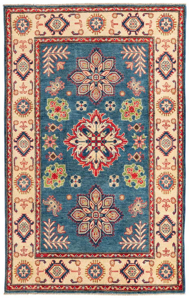 4' 1 x 6' 6 Hand Knotted Kazak Rug