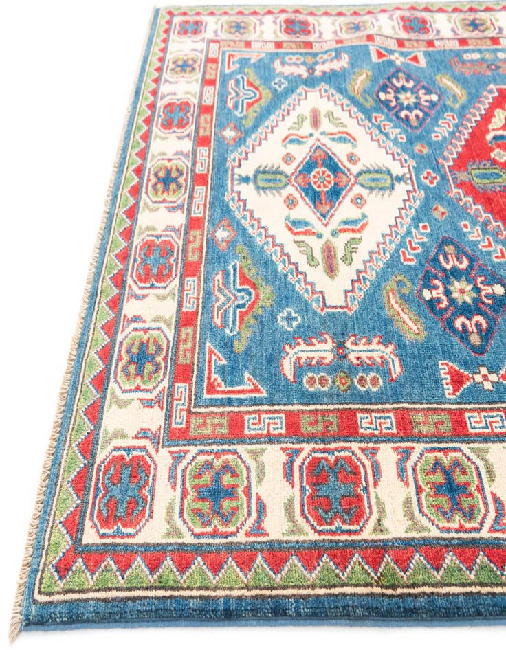 Detail image of 4' x 6' 1 Hand Knotted Kazak Rug