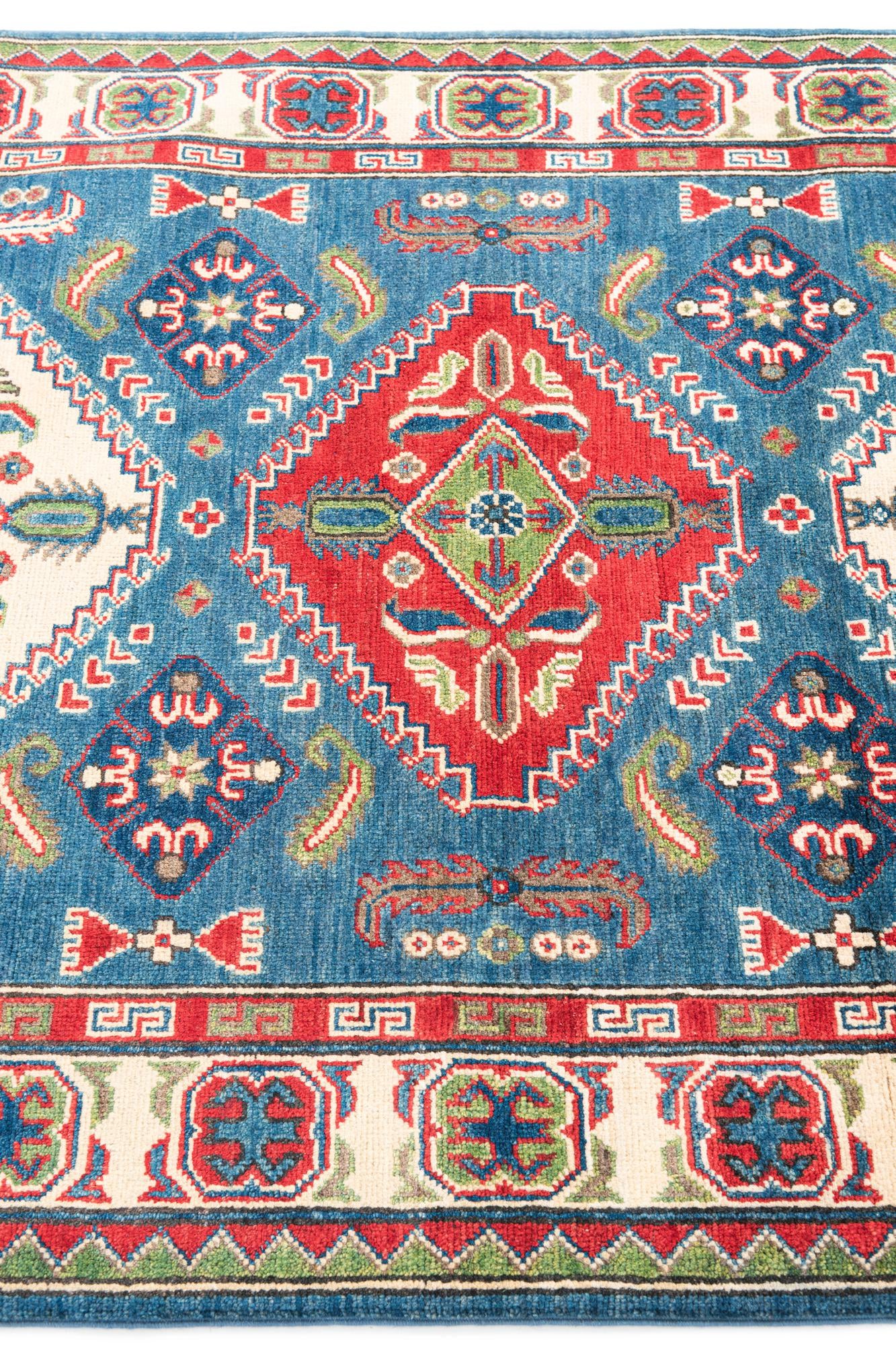 4' x 6' 1 Hand Knotted Kazak Rug