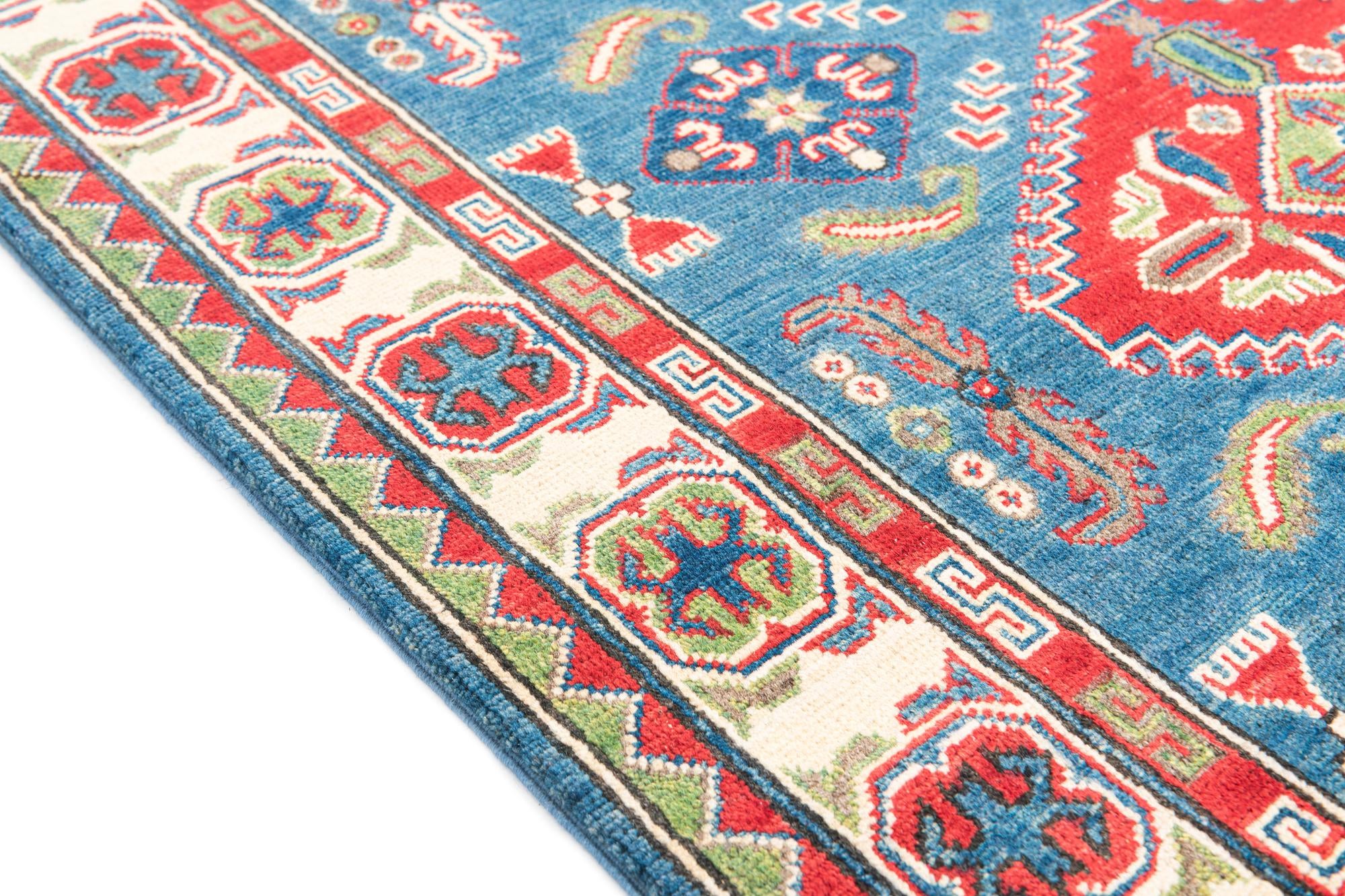 4' x 6' 1 Hand Knotted Kazak Rug