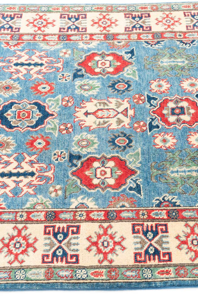 Detail image of 3' 10 x 6' Hand Knotted Kazak Rug