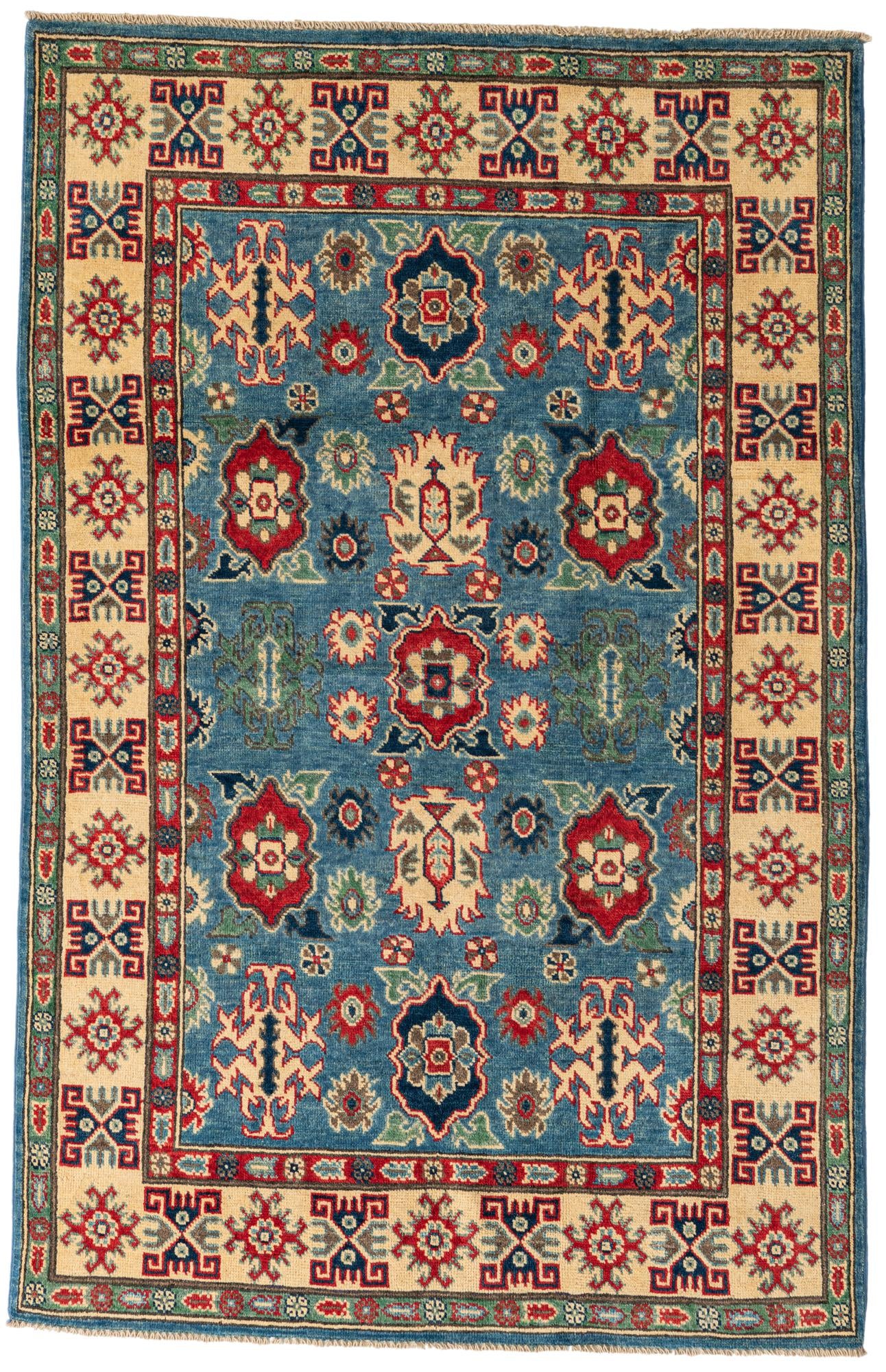 3' 10 x 6' Hand Knotted Kazak Rug