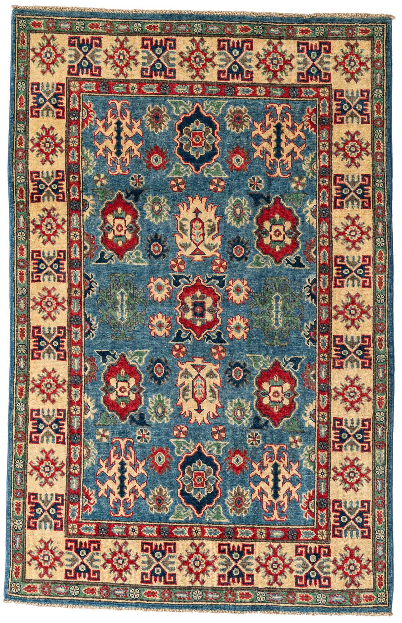 3' 10 x 6' Hand Knotted Kazak Rug