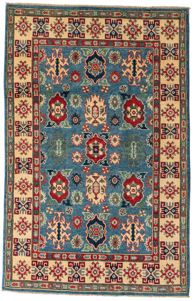 3' 10 x 6' Hand Knotted Kazak Rug