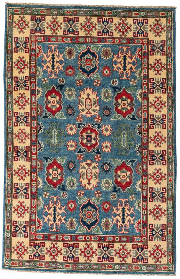 Detail image of 3' 10 x 6' Hand Knotted Kazak Rug