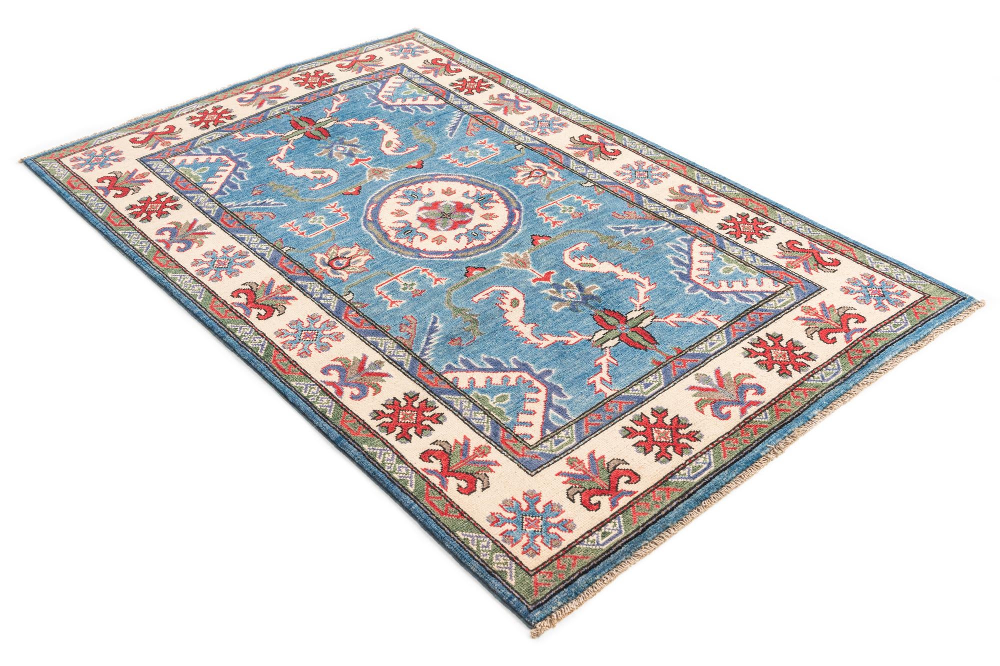3' 10 x 5' 10 Hand Knotted Kazak Rug