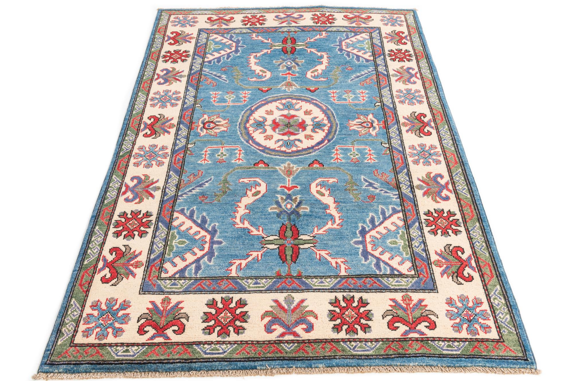 3' 10 x 5' 10 Hand Knotted Kazak Rug