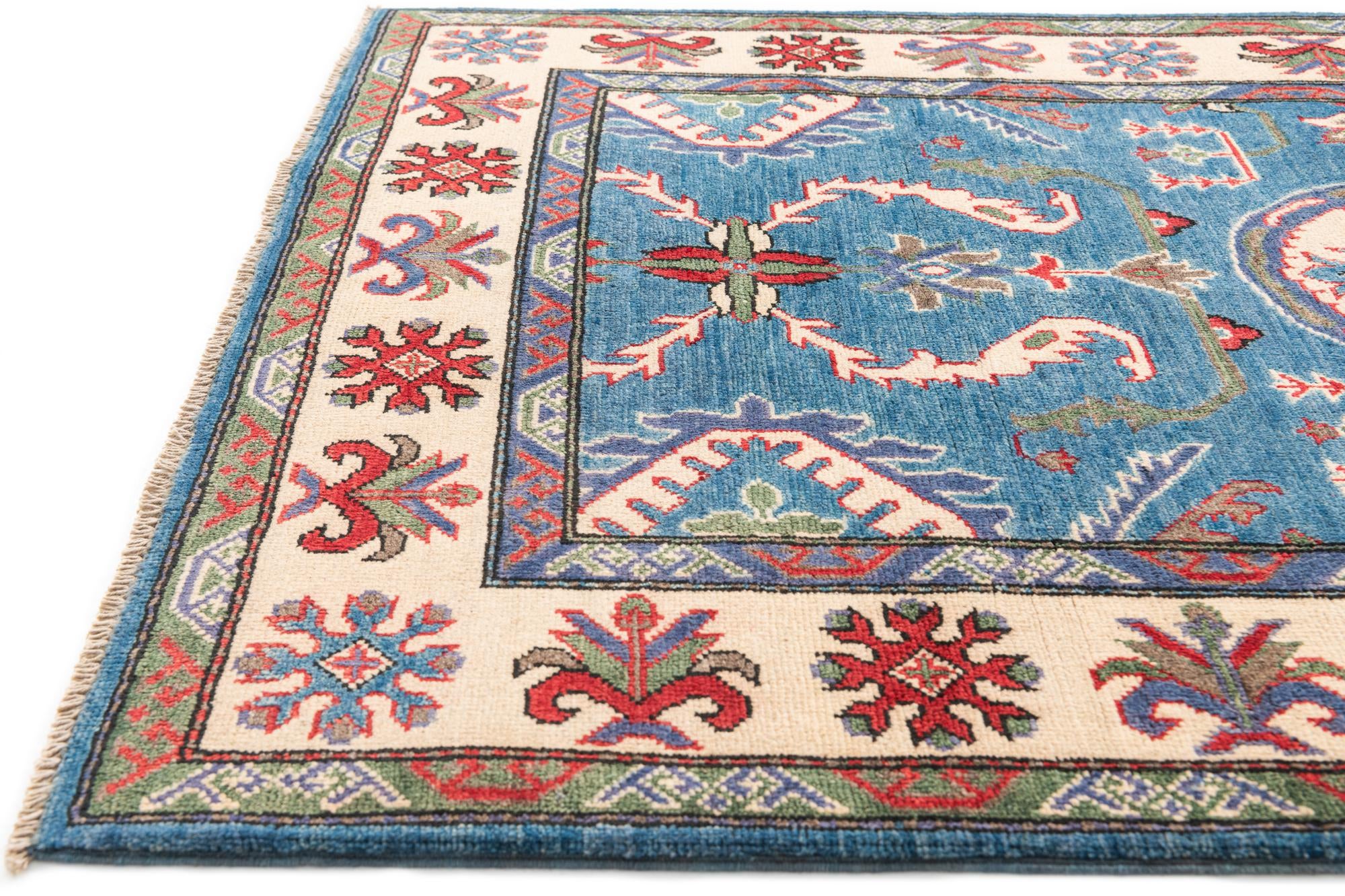 3' 10 x 5' 10 Hand Knotted Kazak Rug