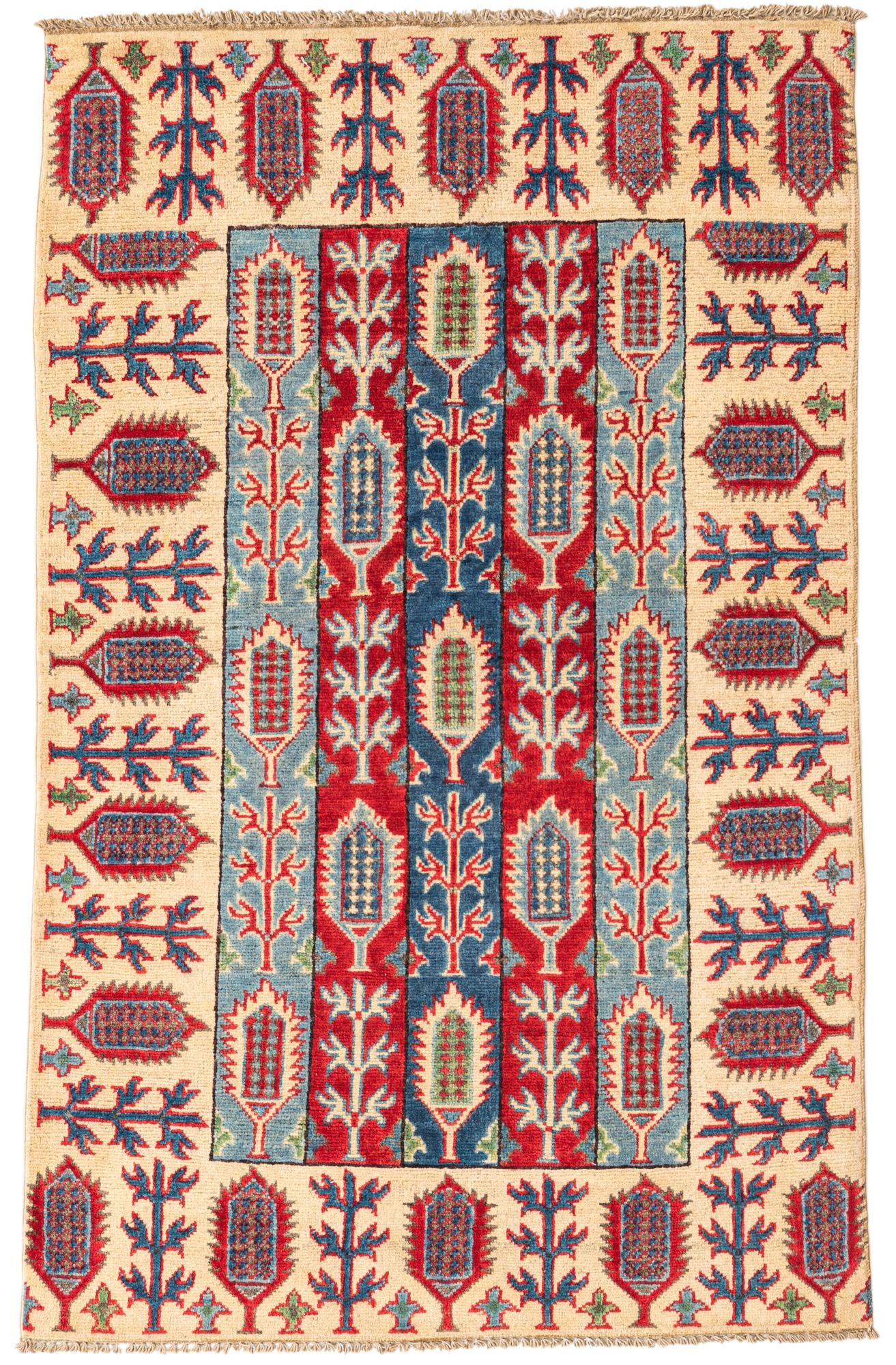 3' 2 x 5' 1 Hand Knotted Kazak Rug