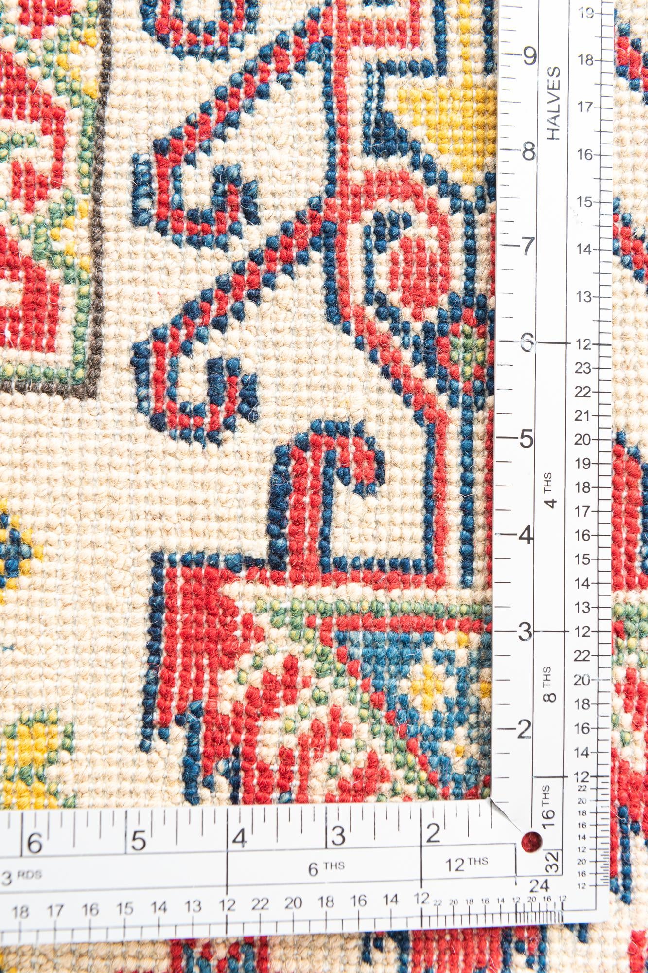 3' 3 x 4' 10 Hand Knotted Kazak Rug