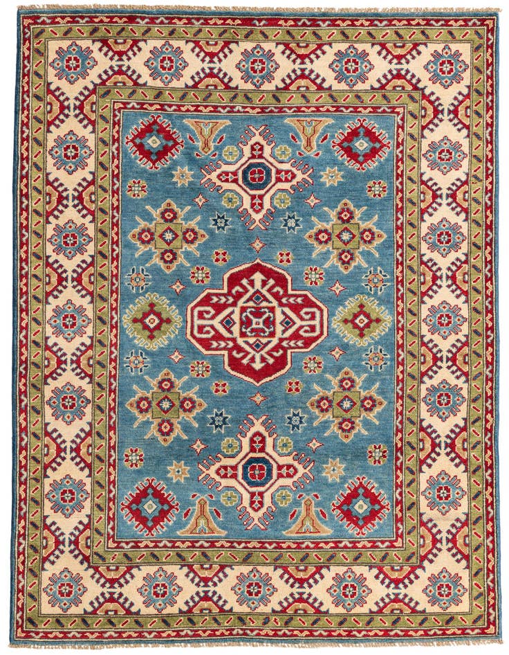 Detail image of 5' x 6' 10 Hand Knotted Kazak Rug