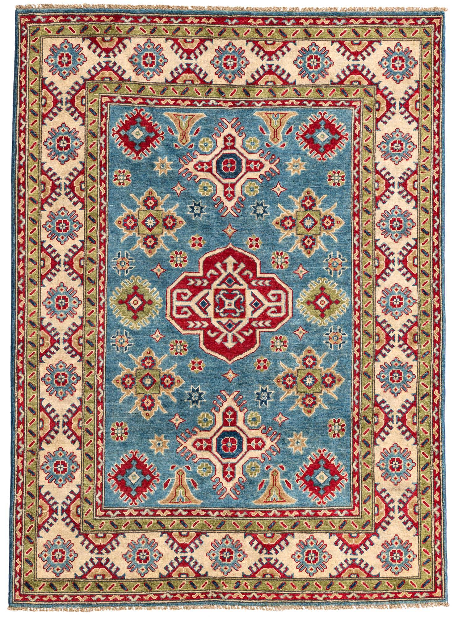 5' x 6' 10 Hand Knotted Kazak Rug