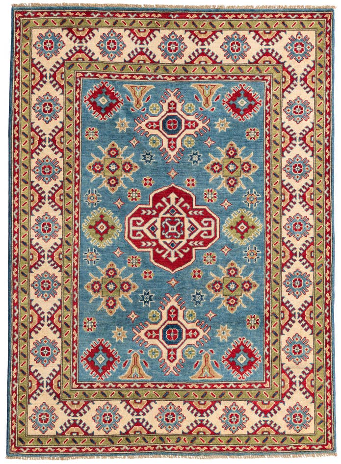Detail image of 5' x 6' 10 Hand Knotted Kazak Rug