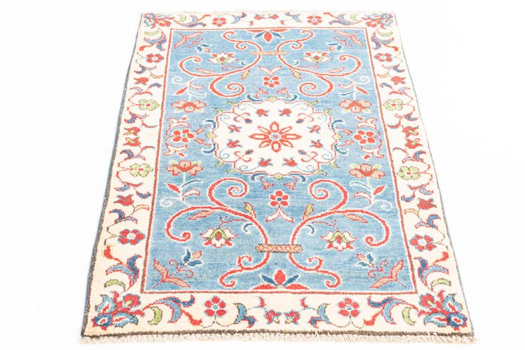 Detail image of 2' 8 x 4' Hand Knotted Kazak Rug