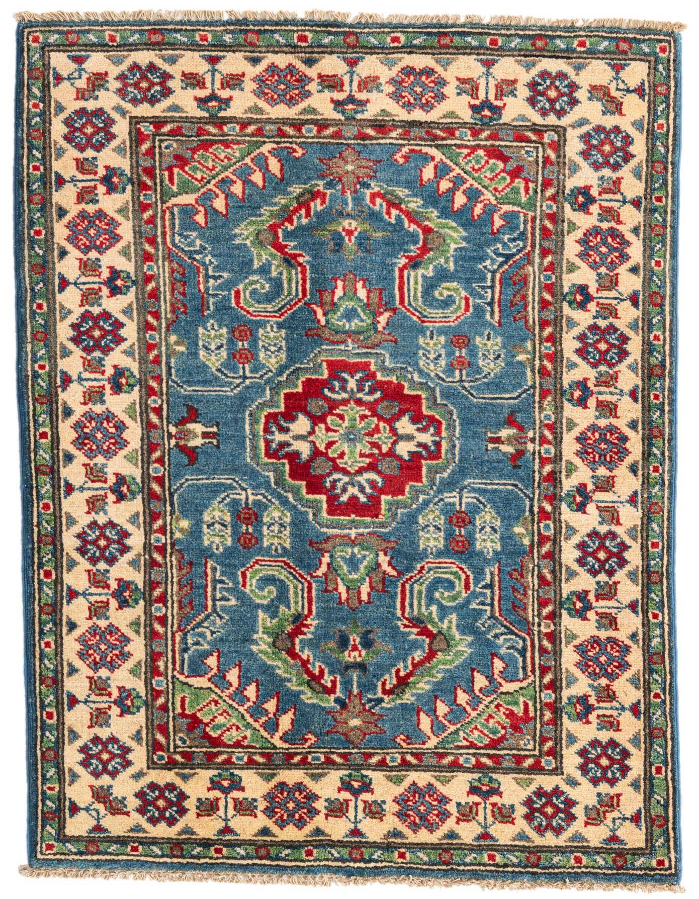2' 8 x 4' Hand Knotted Kazak Rug