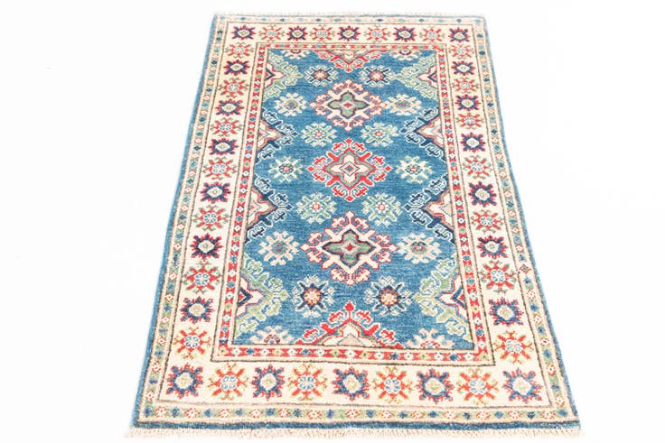 Detail image of 2' 7 x 4' 6 Hand Knotted Kazak Rug