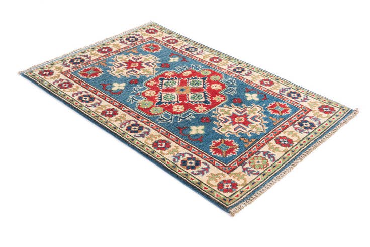Detail image of 2' 8 x 4' 1 Hand Knotted Kazak Rug