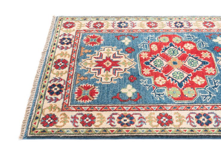 Detail image of 2' 8 x 4' 1 Hand Knotted Kazak Rug