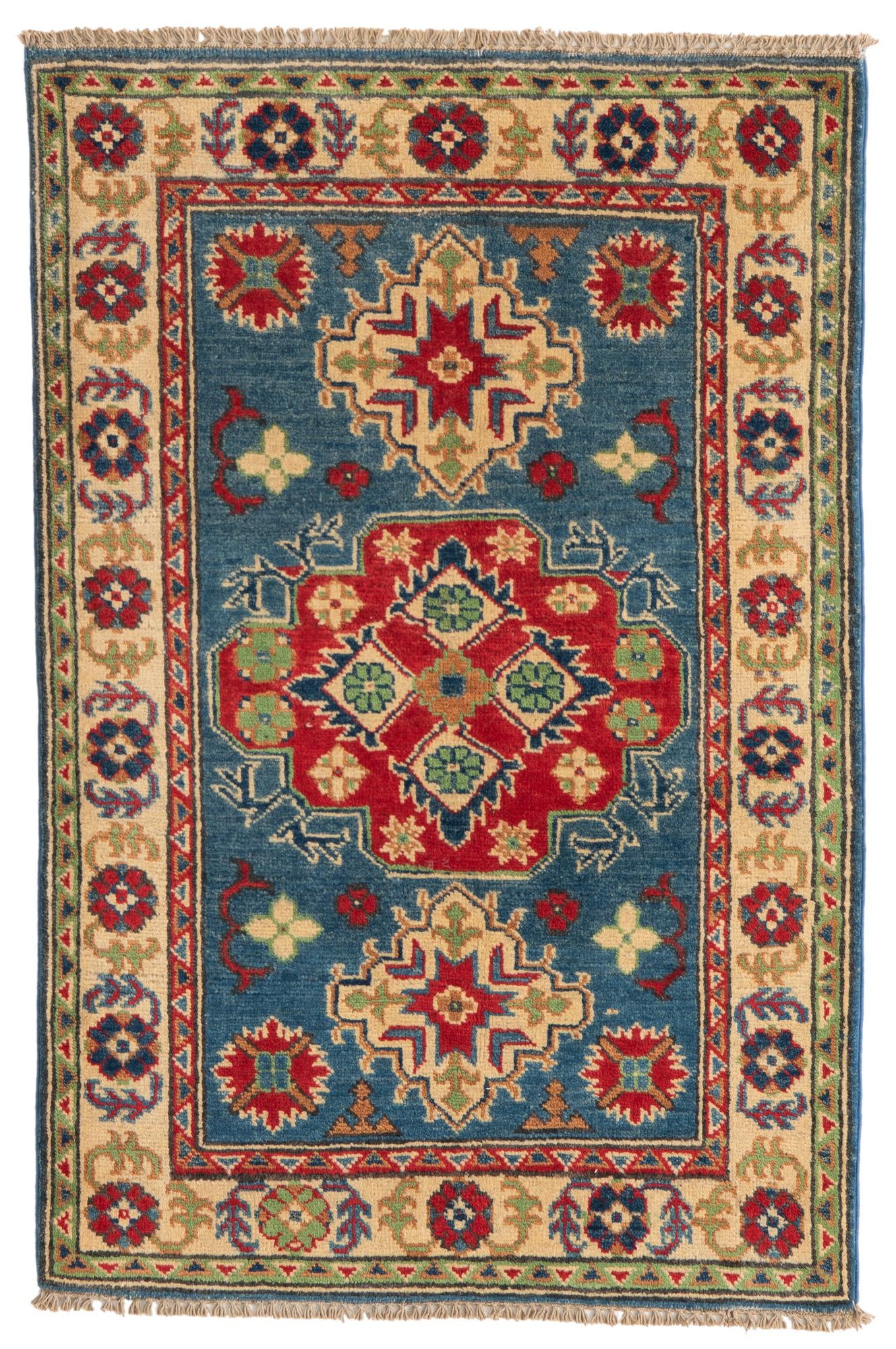 2' 8 x 4' 1 Hand Knotted Kazak Rug