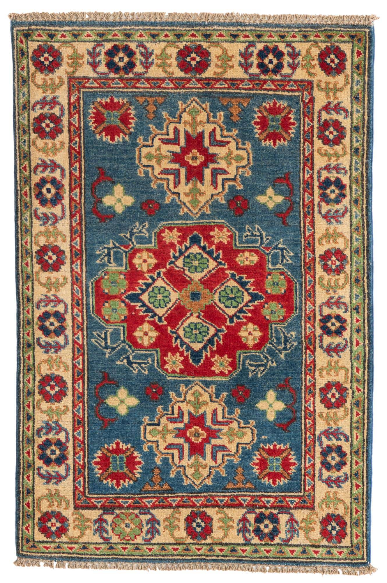 2' 8 x 4' 1 Hand Knotted Kazak Rug