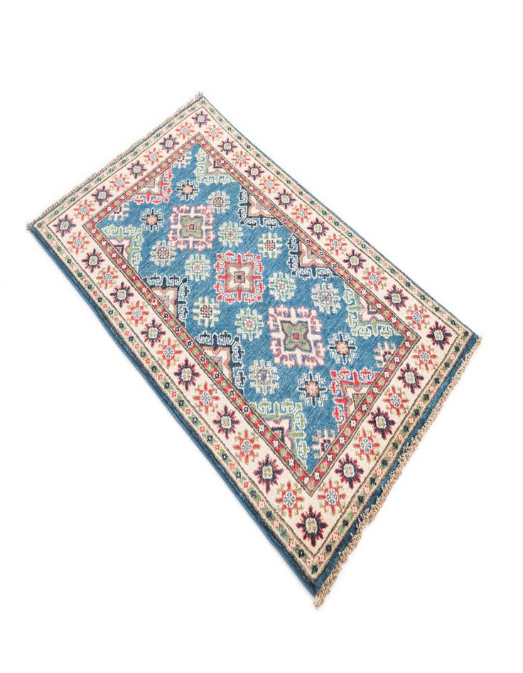 Detail image of 2' 6 x 4' 2 Hand Knotted Kazak Rug