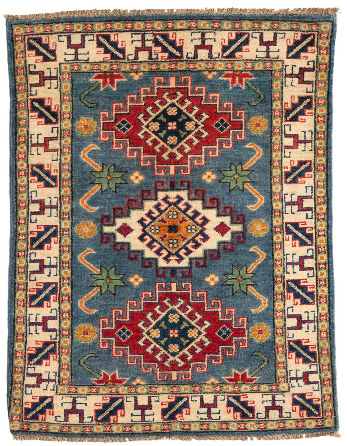 Primary image of 2' 6 x 4' 3  Hand Knotted Kazak Rug