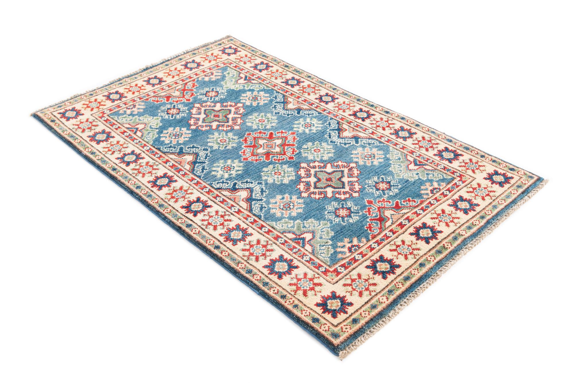 2' 9 x 4' 4 Hand Knotted Kazak Rug