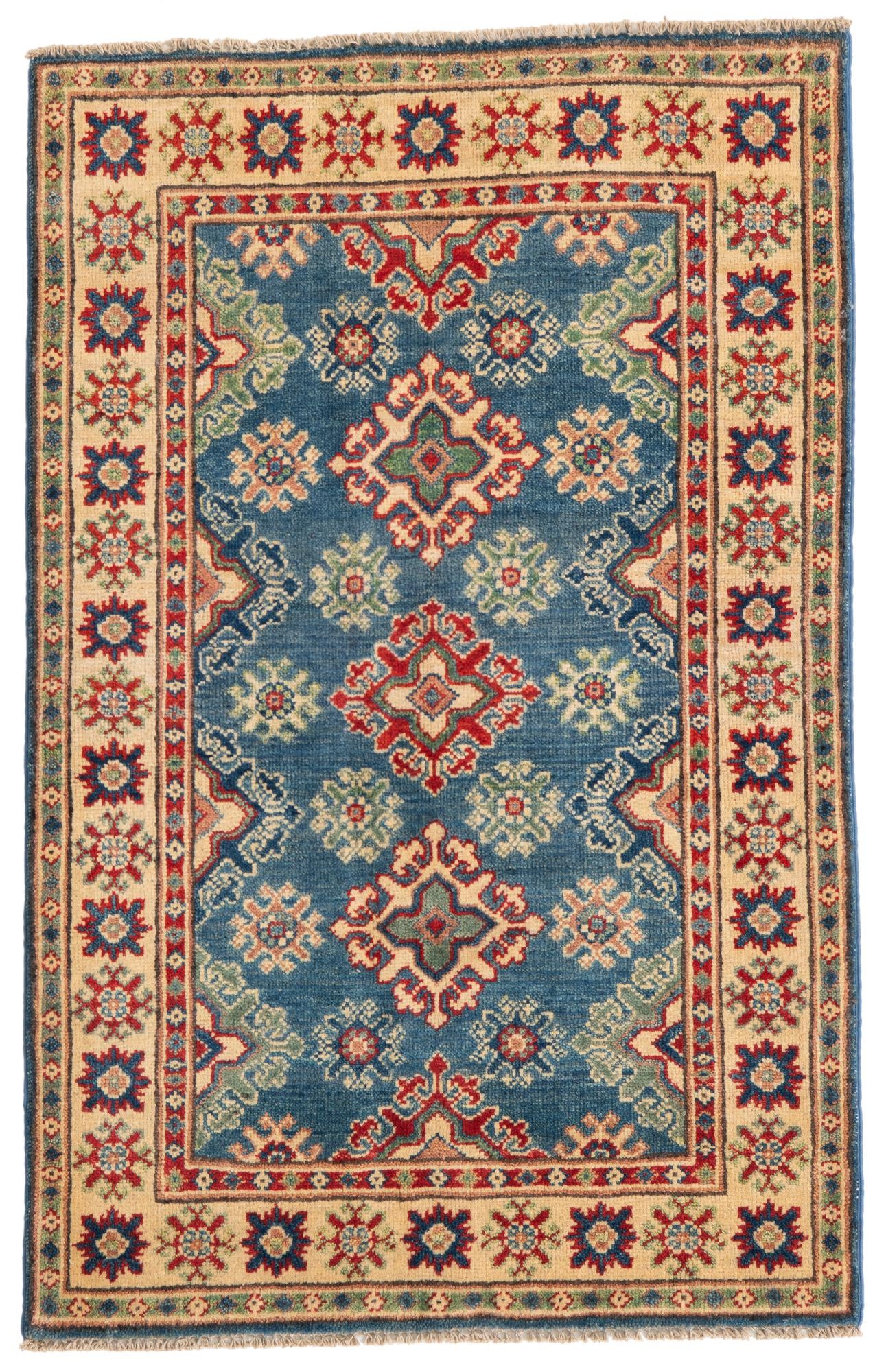 2' 9 x 4' 4 Hand Knotted Kazak Rug