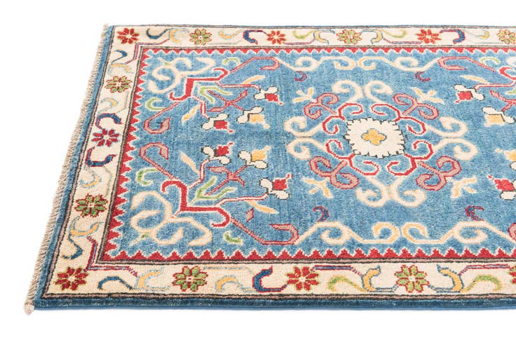Detail image of 2' 10 x 4' Hand Knotted Kazak Rug