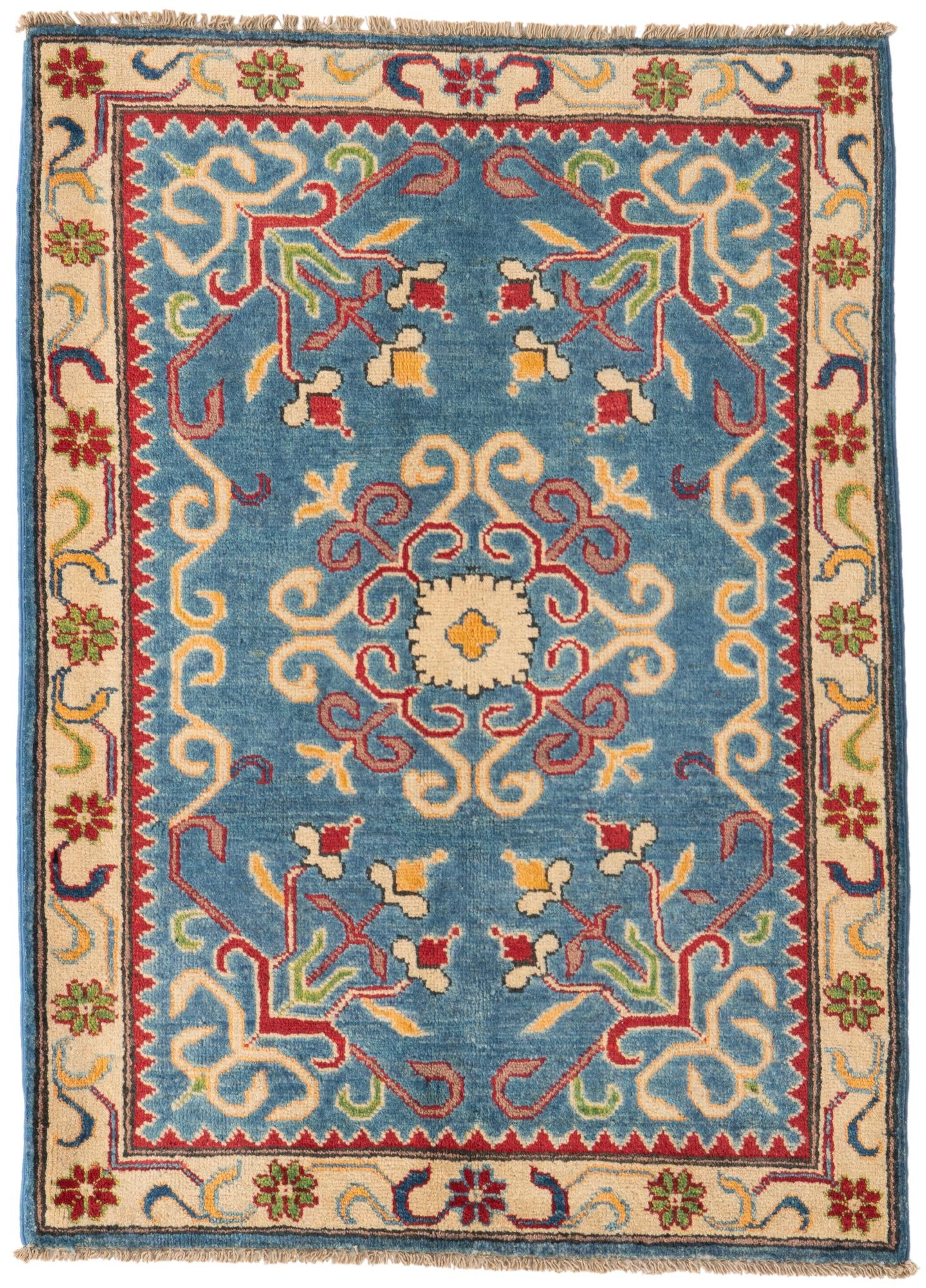 2' 10 x 4' Hand Knotted Kazak Rug