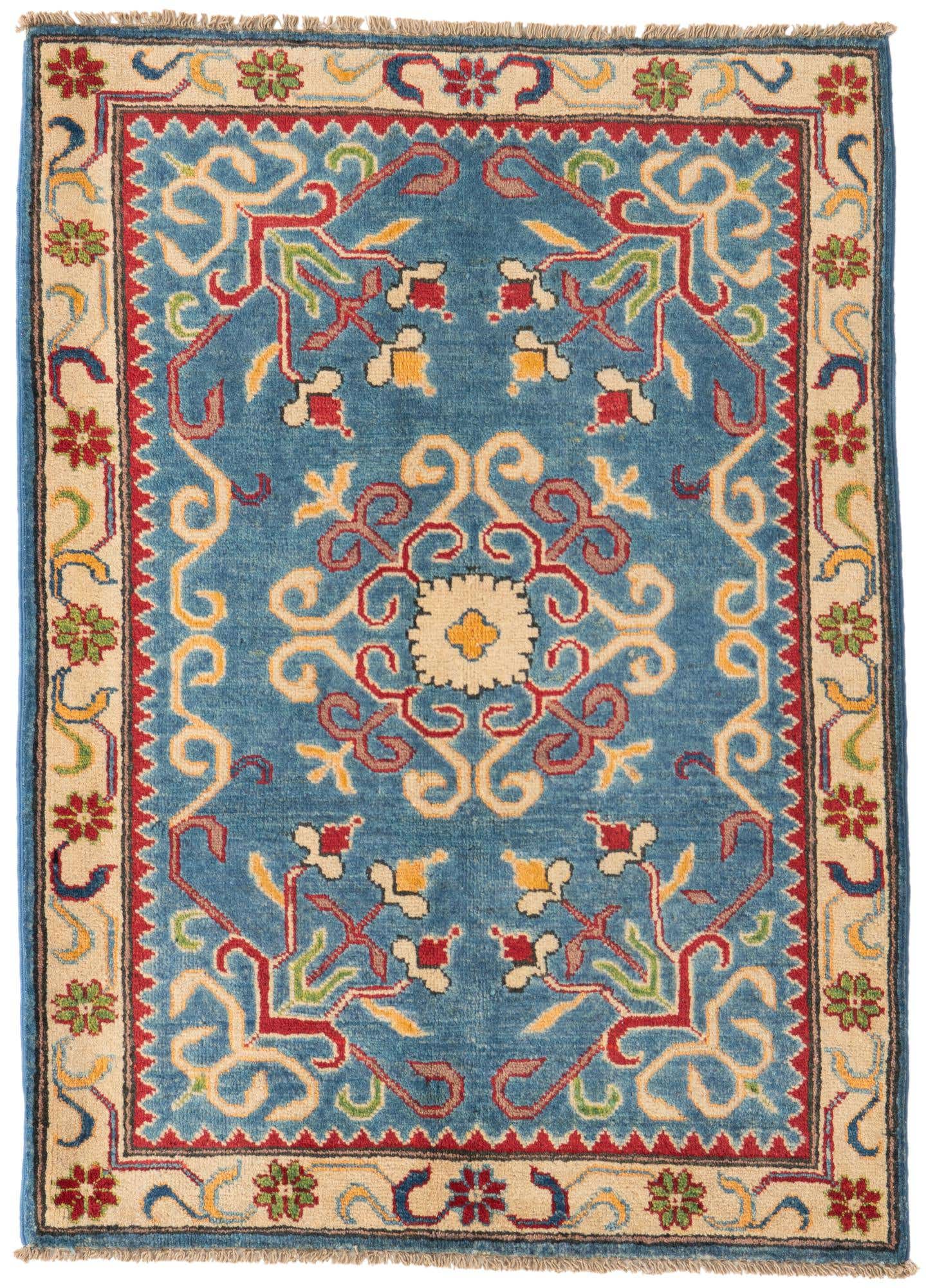 2' 10 x 4' Hand Knotted Kazak Rug